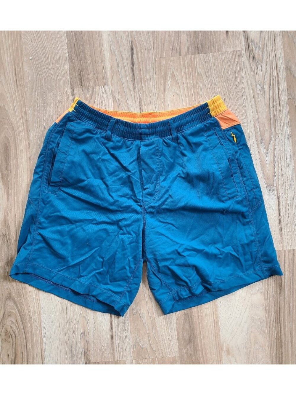 Birddogs Men’s 7" Boom Shorts Large Classic Blue Size M Blue OrangeLined Pockets